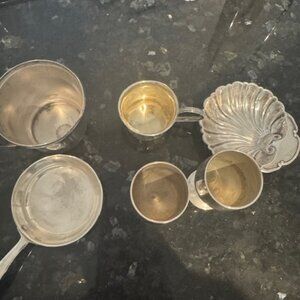 Lot of 6 sterling silver items